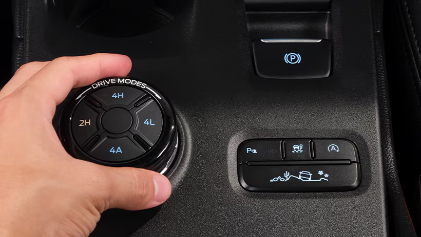 Tuỳ chọn chế độ gài cầu trên Ford Ranger