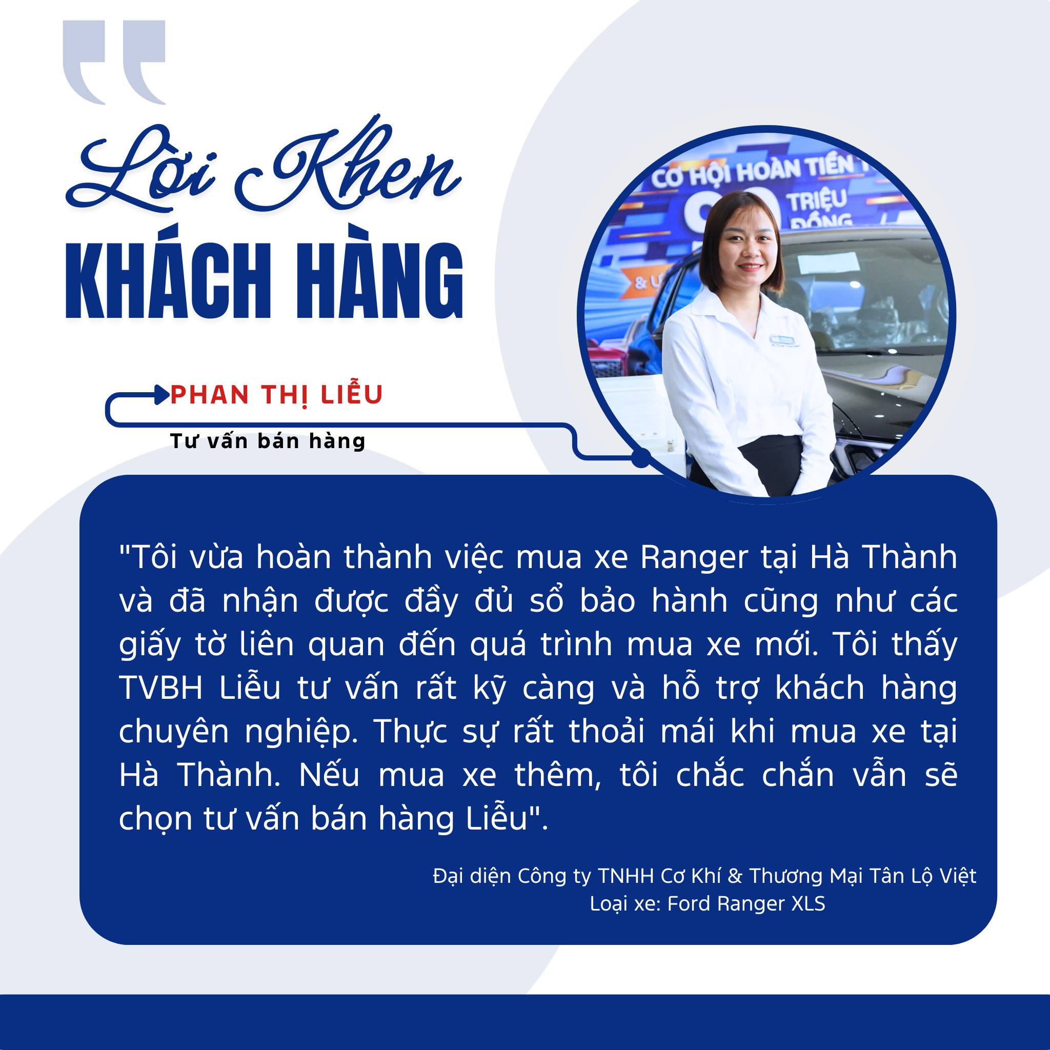 Lời khen khách hàng tháng 10 Lời khen khách hàng tháng 10