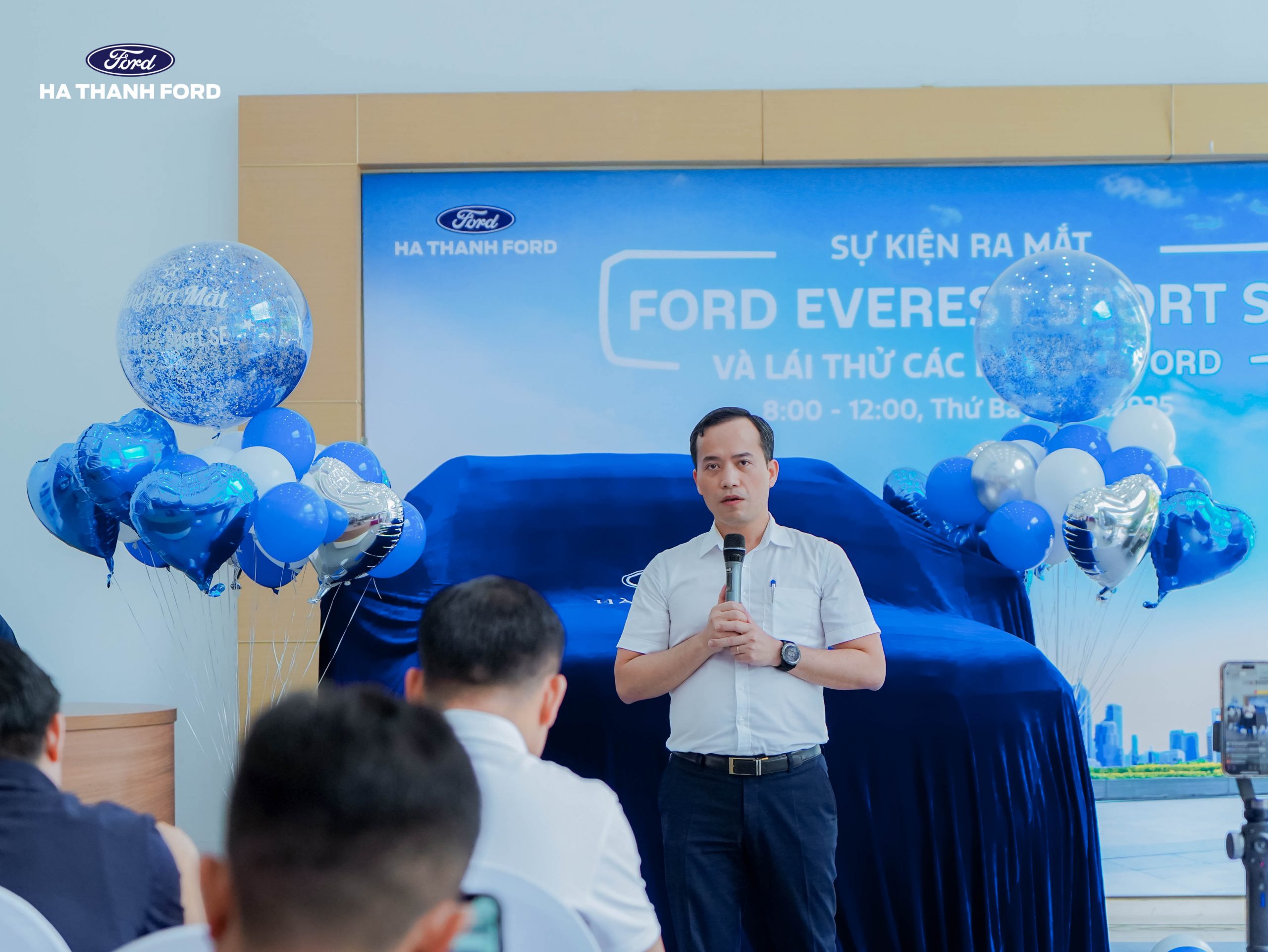 Hà Thành Ford Ra mắt Ford Everest Sport SE Giám Đốc Kinh doanh Hà Thành Ford phát biểu tại sự kiện Ra mắt Ford Everest Sport SE
