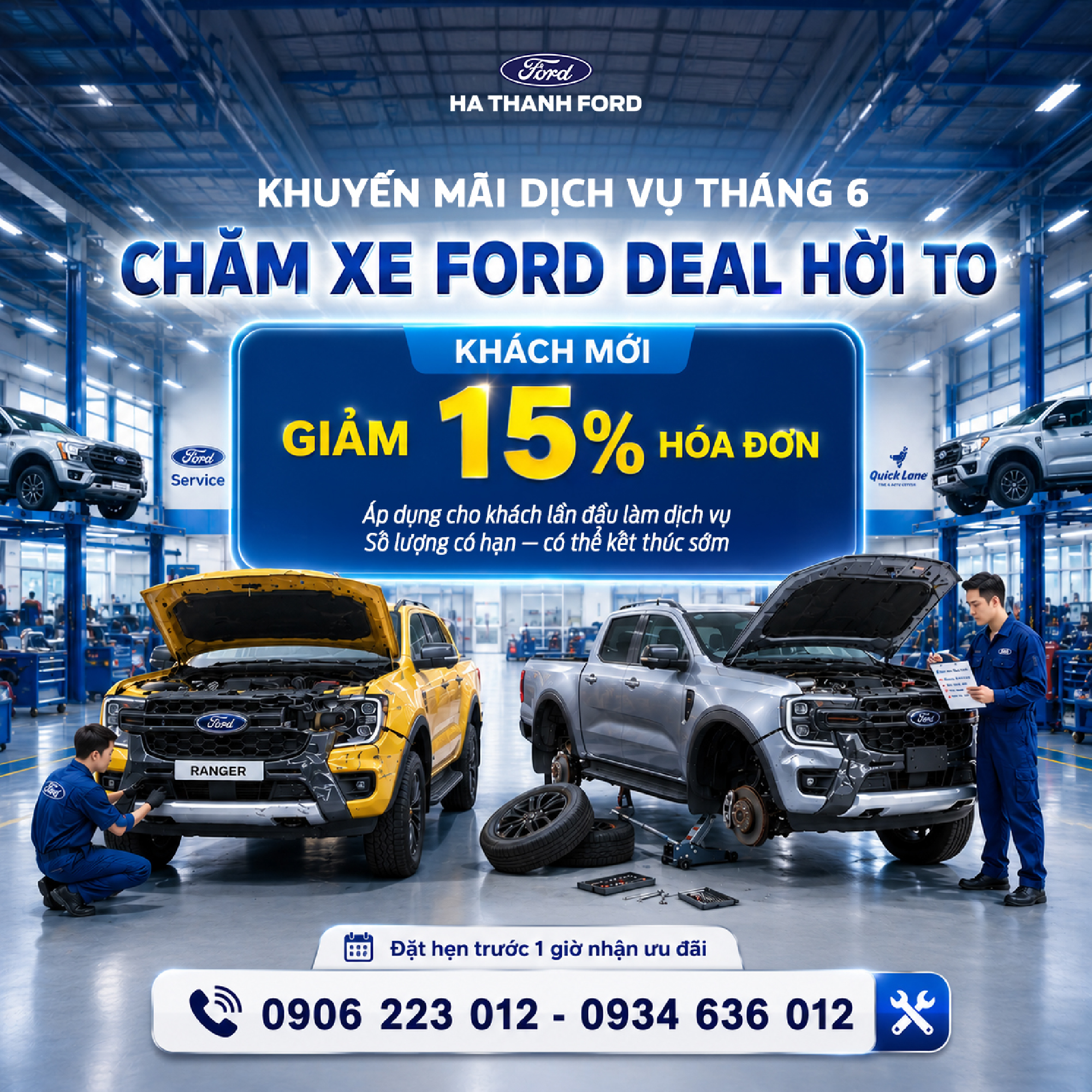 Khuyến mãi dịch vụ xe Ford tháng 6/2026 Khuyến mãi dịch vụ xe Ford tháng 6/2026