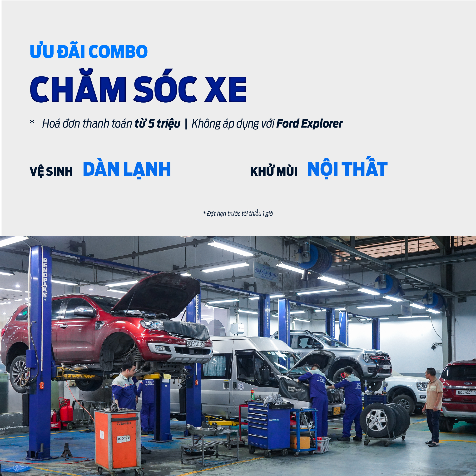 Khuyến mãi sửa chữa xe Ford tháng 6/2026 Khuyến mãi sửa chữa xe Ford tháng 6/2026