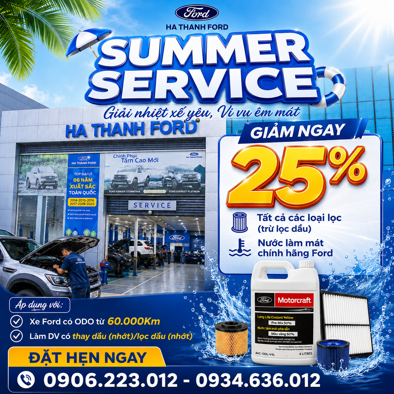 Khuyến mãi dịch vụ Summer Service Khuyến mãi dịch vụ Summer Service