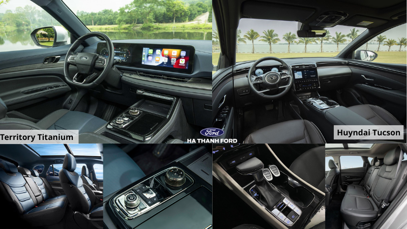 Nội thất Ford Territory và Huyndai Tucson Nội thất Ford Territory và Huyndai Tucson