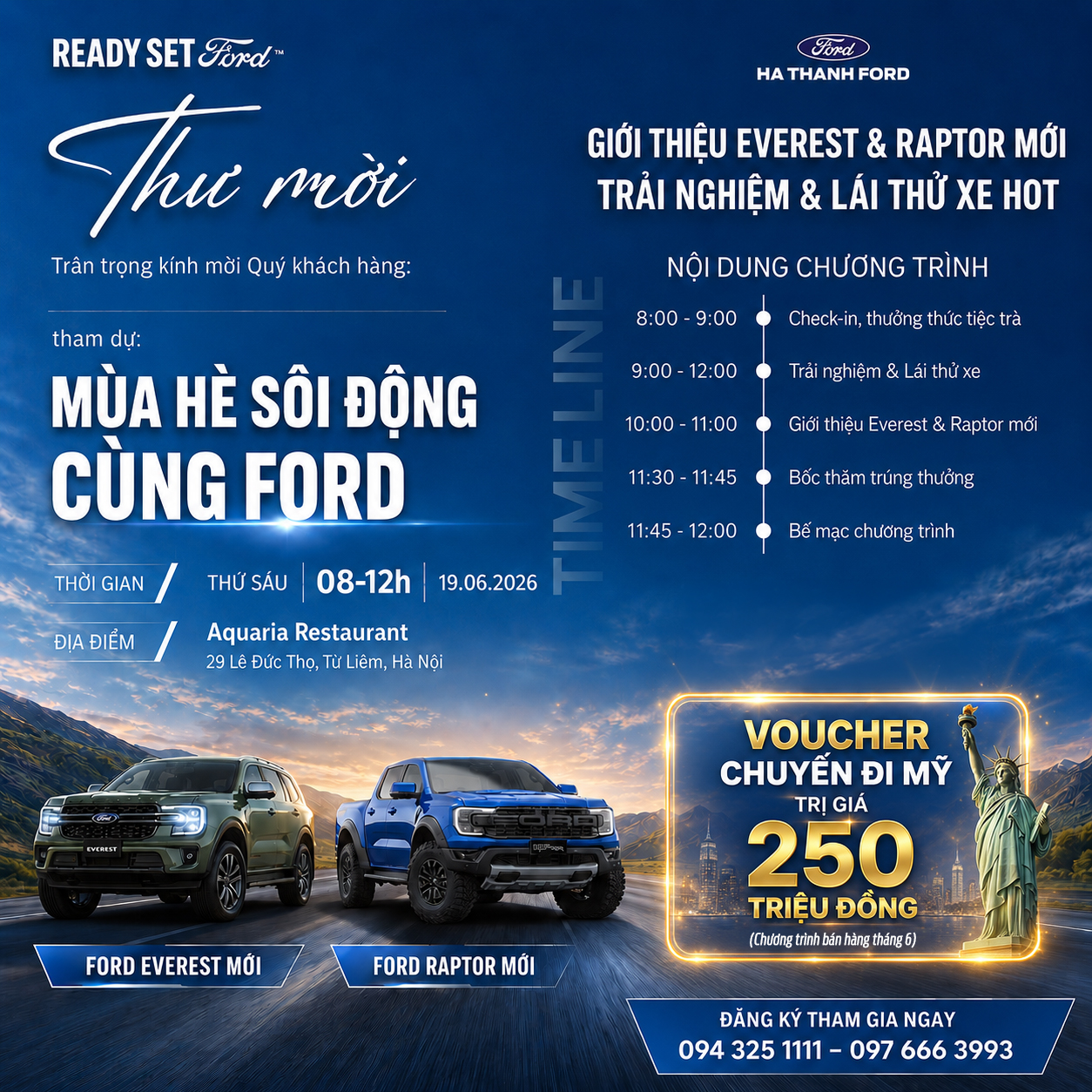 Lái thử xe Ford tháng 6/2026 Lái thử xe Ford tháng 6/2026