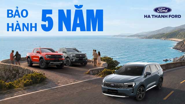 Khuyến mãi xe Ford tháng 7 năm 2026 bảo hành tới 5 năm 
