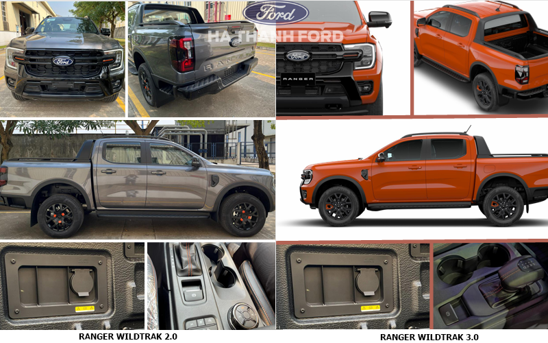 So sánh Ranger Wildtrak 3.0 và Wildtrak 2.0