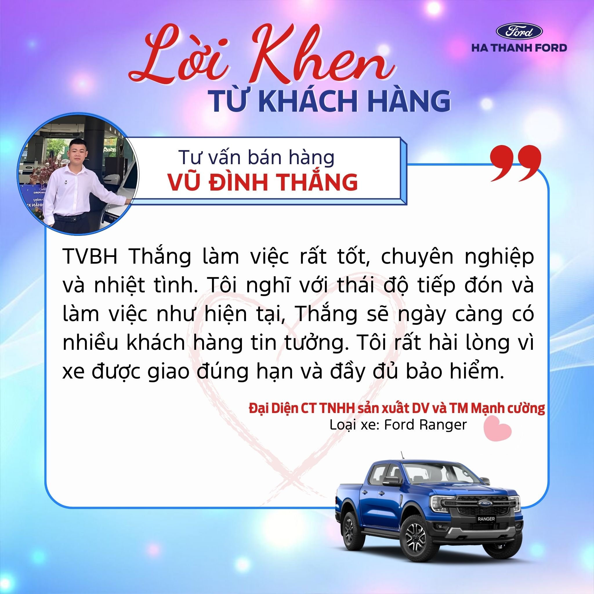 Lời khen dành tặng tư vấn dịch vụ Lời khen dành tặng tư vấn dịch vụ