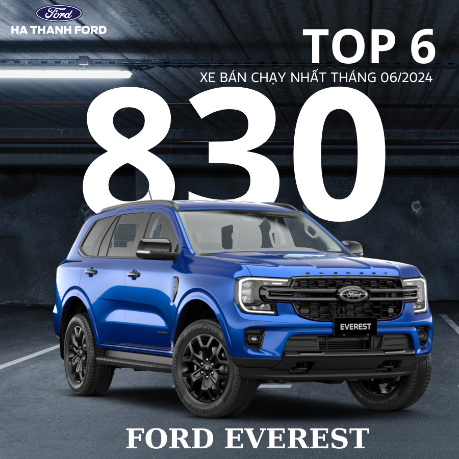 Ford Everest lọt Top 10 xe bán chạy nhất tháng 6/2024 Ford Everest lọt Top 10 xe bán chạy nhất tháng 6/2024