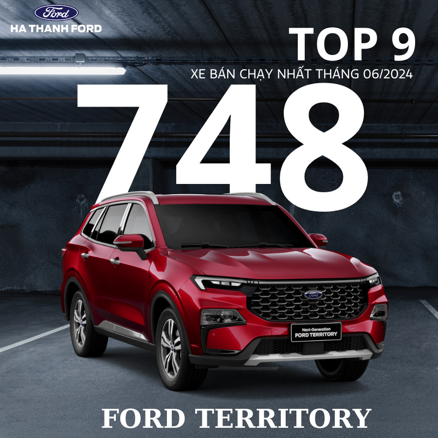 Ford Territory trở lại đường đua Top 10 xe bán chạy nhất thị trường Ford Territory trở lại đường đua Top 10 xe bán chạy nhất thị trường