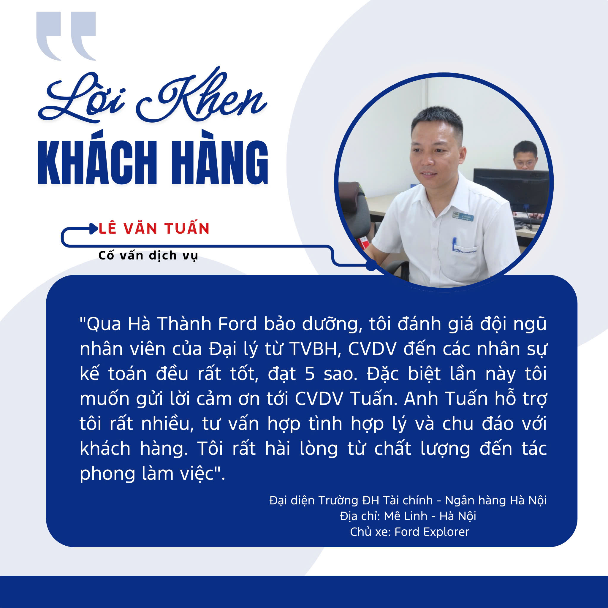Feedback dành tặng cố vấn Lê Văn Tuấn Feedback dành tặng cố vấn Lê Văn Tuấn