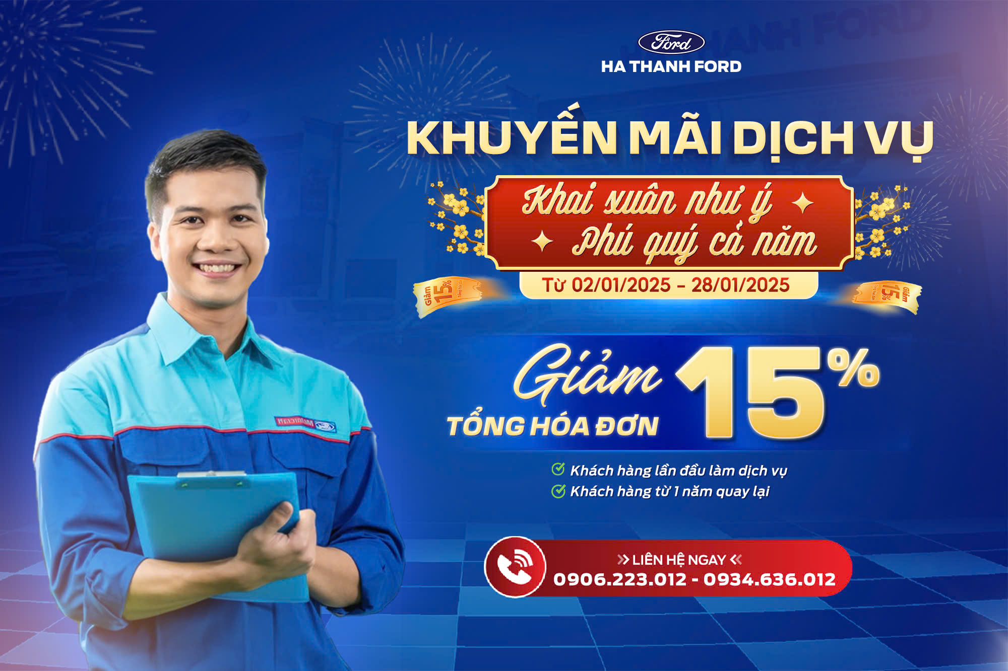 Khuyến mãi dịch vụ tháng 01/2025